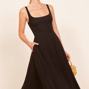 REFORMATION Rou Dress Black Size M